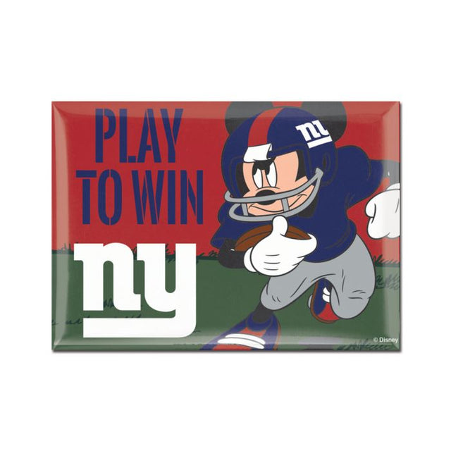 New York Giants / Disney Mickey Mouse Metal Magnet 2.5" x 3.5"