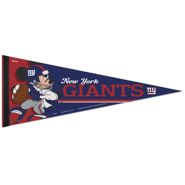 New York Giants / Disney Mickey Mouse Premium Pennant 12" x 30"