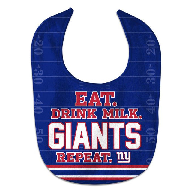 Babero para bebé All Pro de los New York Giants Eat Drink Milk