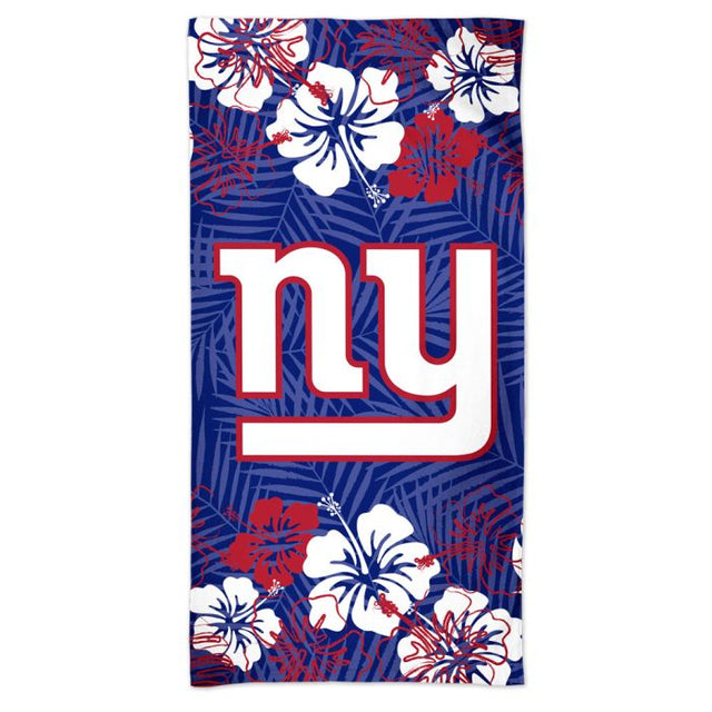 Toalla de playa Spectra FLORAL de los New York Giants de 30" x 60"