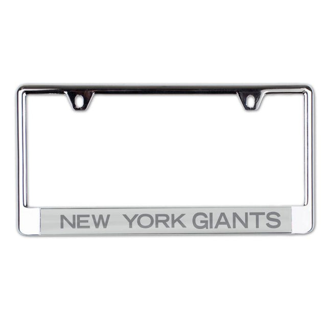 New York Giants FROSTED Lic Plate Frame B/O Printed