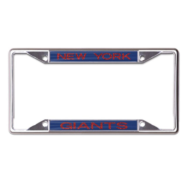 New York Giants GLITTER LETTERS Lic Plt Frame S/S Printed