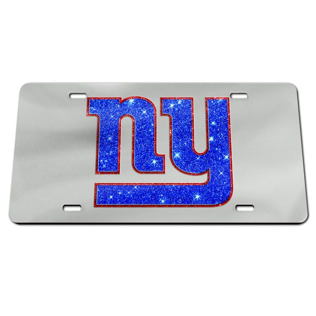 New York Giants GLITTER LOGO Acrylic Classic License Plates