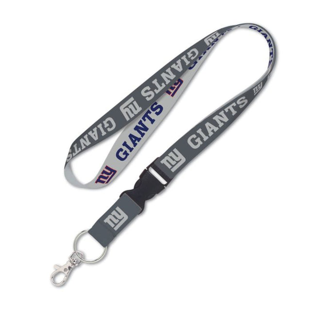 New York Giants Gray Lanyard w/detachable buckle 1"