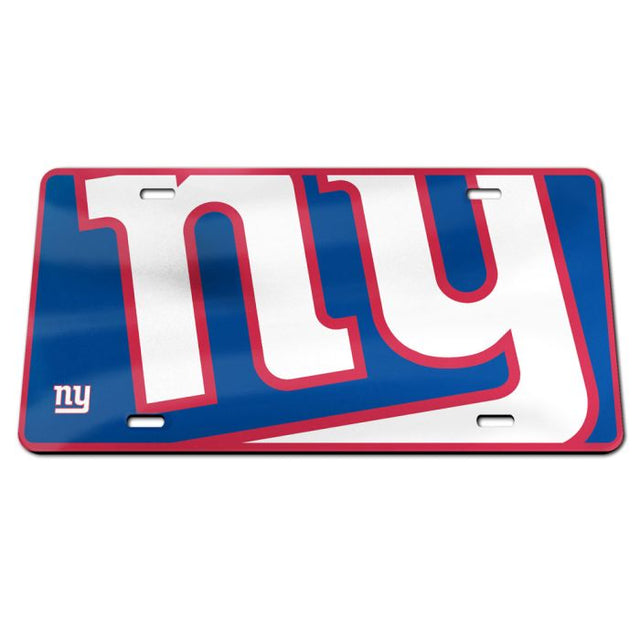 New York Giants MEGA Specialty Acrylic License Plate