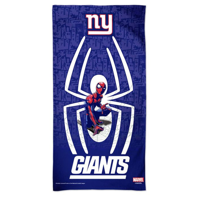 Toalla de playa Marvel Spectra de los New York Giants/Marvel (C) 2021 de 30" x 60"