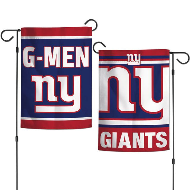 New York Giants SLOGAN Garden Flags 2 sided 12.5" x 18"