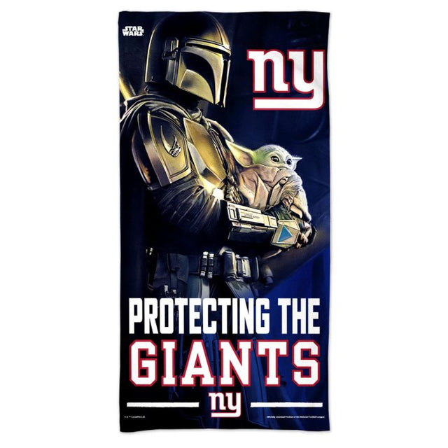 Toalla de playa New York Giants / Star Wars Mandalaorian Spectra de 30" x 60"