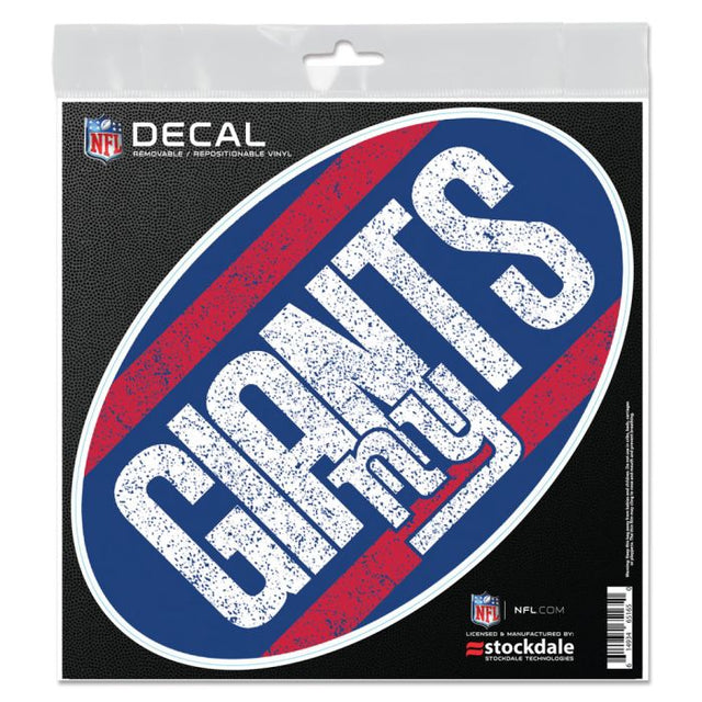 Calcomanía para todas las superficies VINTAGE de los New York Giants, 6" x 6"