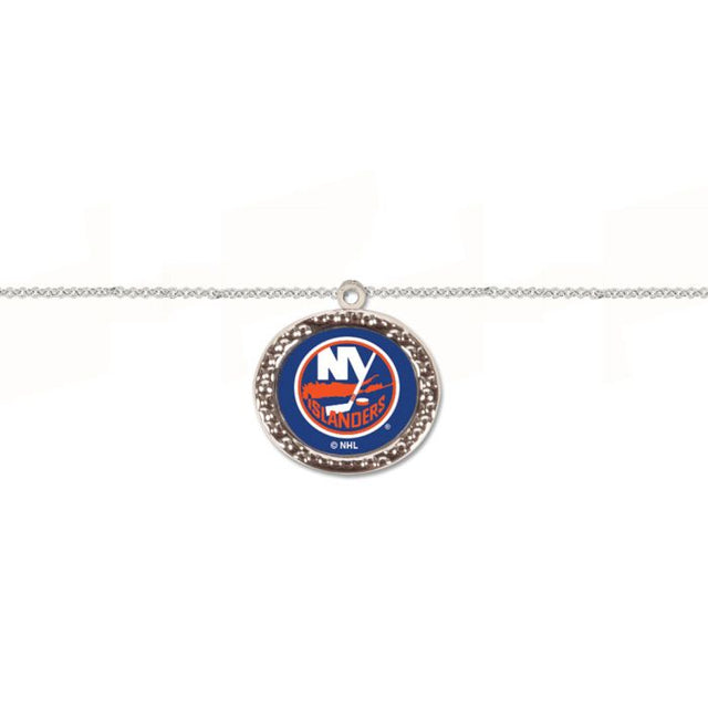 Pulsera de los New York Islanders con dije en caja de joyería