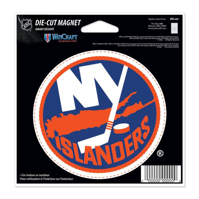 Imán troquelado de los New York Islanders de 4,5" x 6"