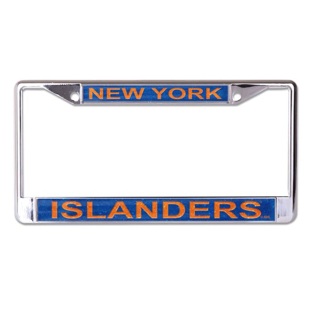 New York Islanders GLITTER Lic Plt Frame S/L Printed