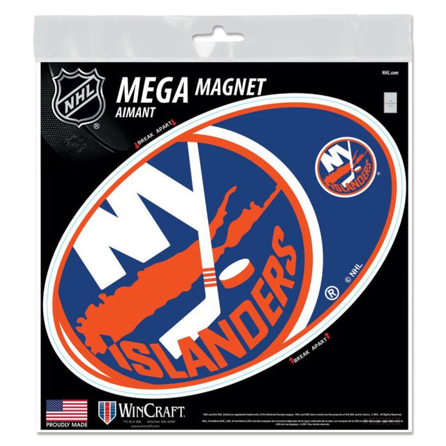 Imanes para exteriores MEGA de los New York Islanders, 6" x 6"