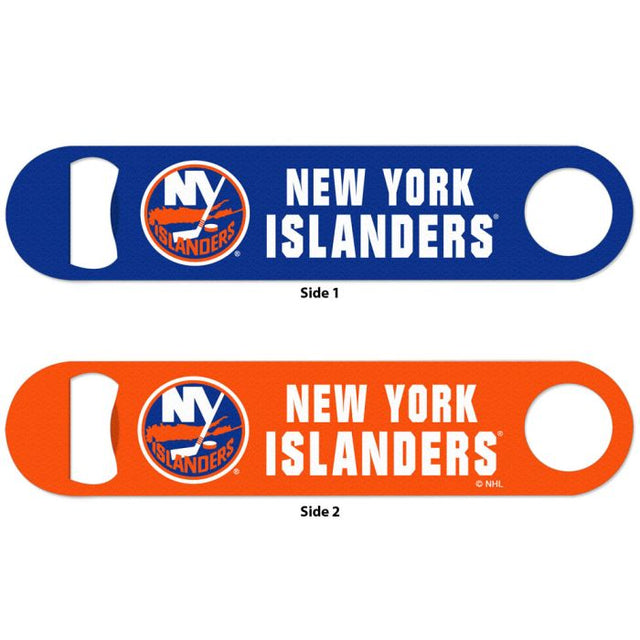 Abridor de botellas de metal de dos caras de los New York Islanders