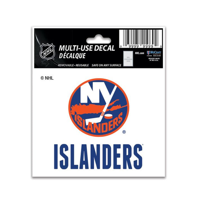 Calcomanía multiusos de los New York Islanders de 3" x 4"