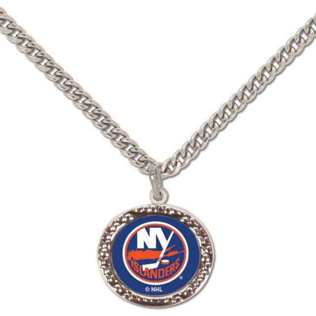 New York Islanders Necklace w/Charm Jewelry Card