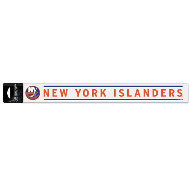 Calcomanías de corte perfecto de los New York Islanders, 2" x 17"