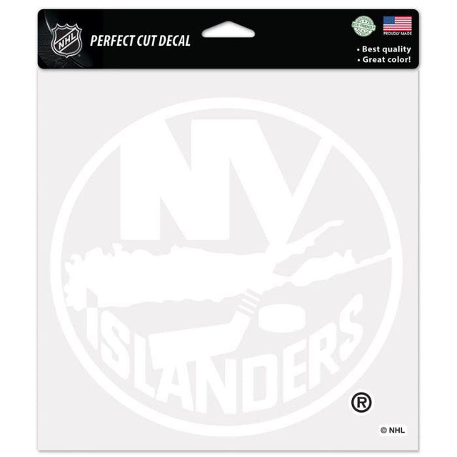 Calcomanías de corte perfecto de los New York Islanders de 8" x 8"