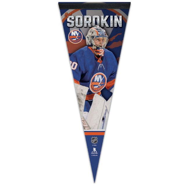 New York Islanders Premium Pennant 12" x 30" Ilya Sorokin