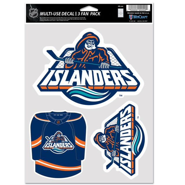 Paquete de 3 ventiladores multiusos de edición especial de los New York Islanders