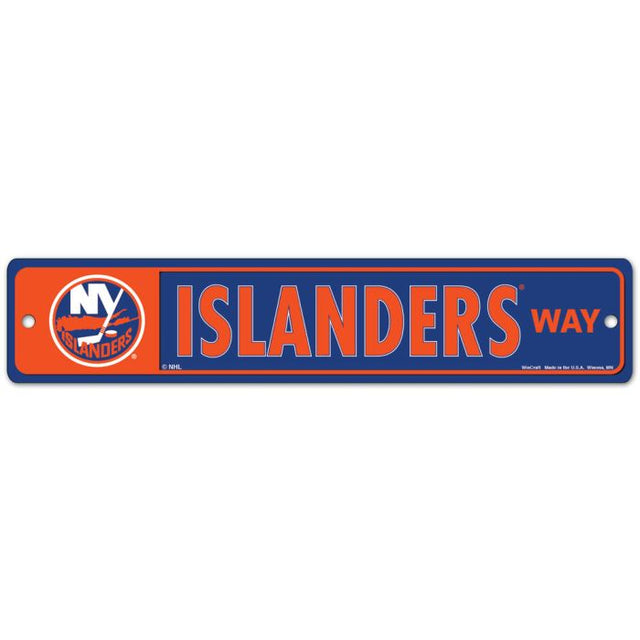 New York Islanders Street / Zone Sign 3.75" x 19"