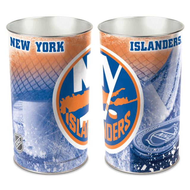 Papelera de los New York Islanders, cónica, 15" de alto