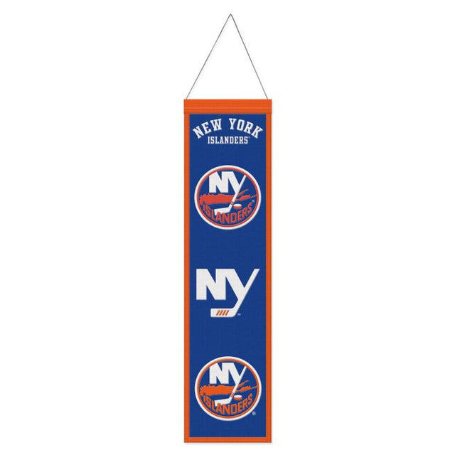 Bandera de lana de los New York Islanders de 20 x 81 cm