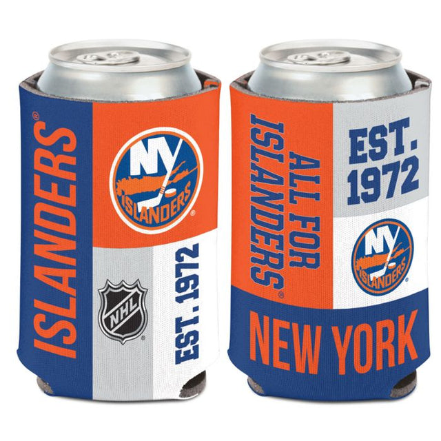 Enfriador de latas con bloques de colores de los New York Islanders, 12 oz.