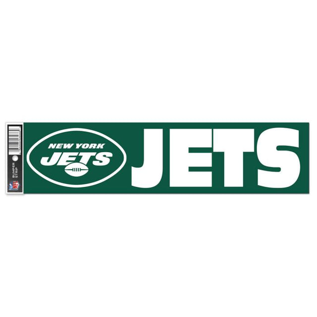 Tira de parachoques de los New York Jets de 3" x 12"