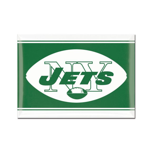 Imán de metal con el logotipo clásico de los New York Jets, 2,5" x 3,5"