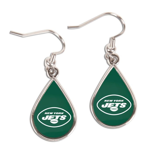 New York Jets Earrings Jewelry Carded Tear Drop