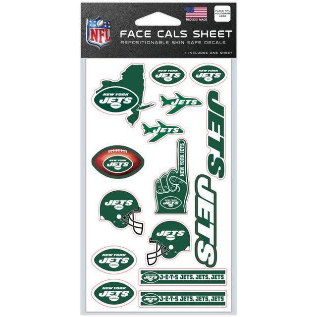 New York Jets Face Cals 4" x 7"