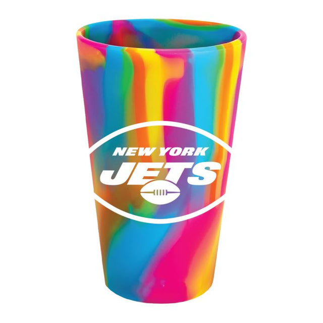 Vaso de pinta de silicona de 16 oz de los New York Jets Fashion