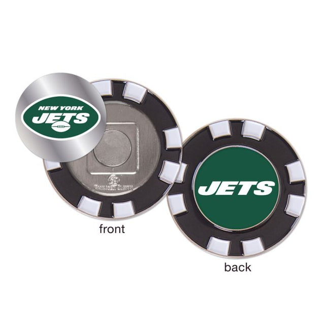 Marcador de fichas de póquer de golf de los New York Jets