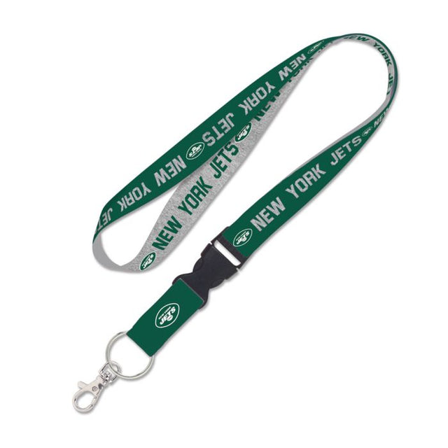 New York Jets Heather Lanyard w/detachable buckle 1"