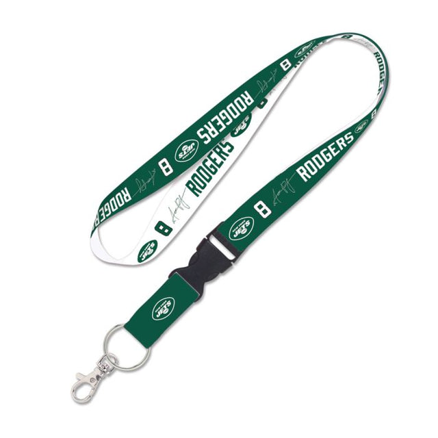 New York Jets Lanyard w/detachable buckle 1" Aaron Rodgers