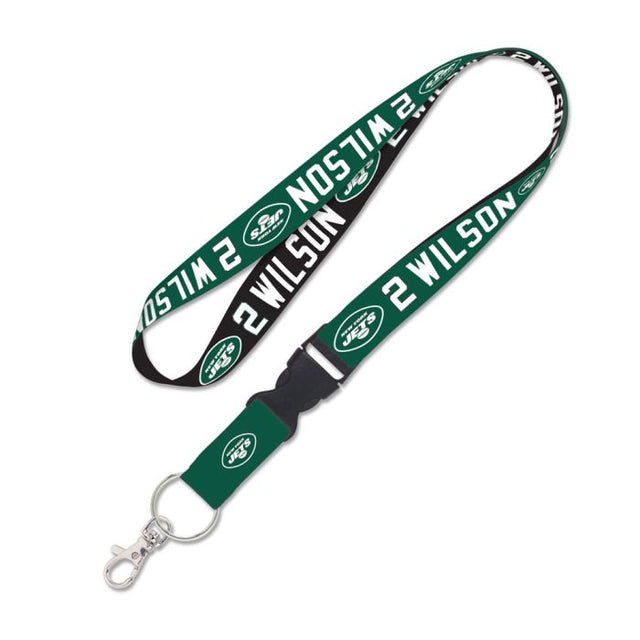 New York Jets Lanyard w/detachable buckle 1" Zach Wilson