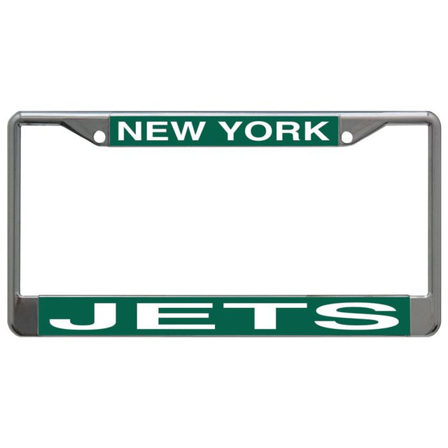 Marco de licencia de New York Jets impreso en talla S/L