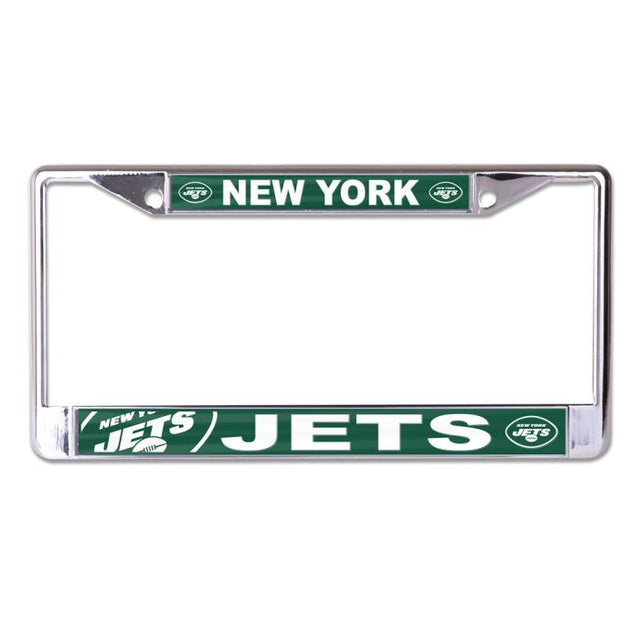 Marco de licencia de New York Jets impreso en talla S/L