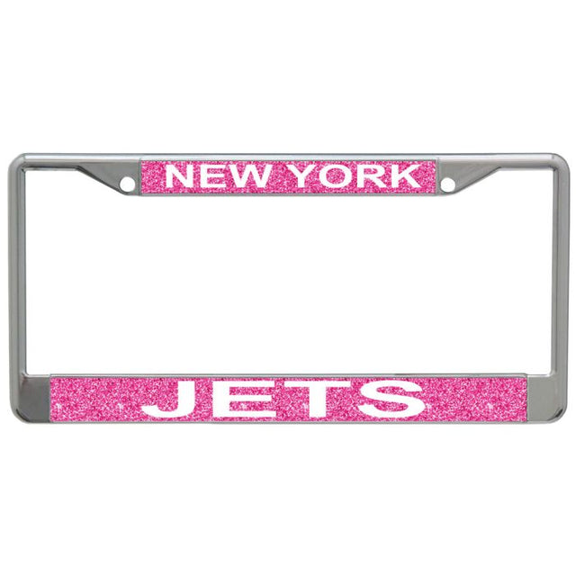 Marco de licencia de New York Jets impreso en talla S/L