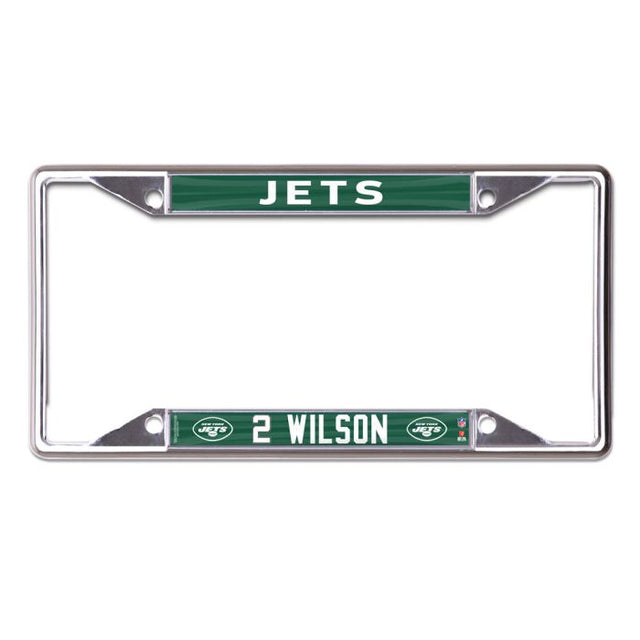 New York Jets Lic Plt Frame S/S Printed Zach Wilson