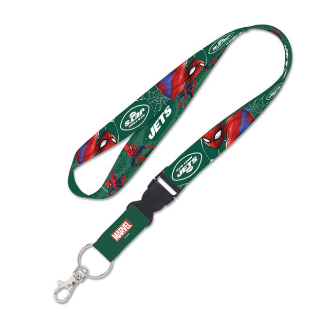 New York Jets / Marvel (c) 2021 MARVEL Lanyard w/detachable buckle 1"