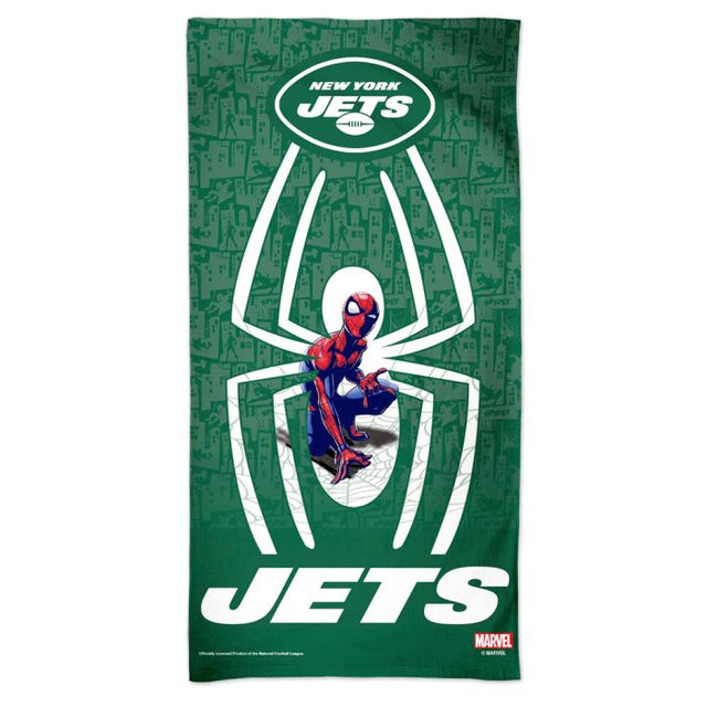 Toalla de playa Spectra de Marvel de los New York Jets (c) 2021 de 30" x 60"