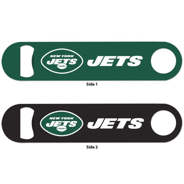 Abridor de botellas de metal de dos caras de los New York Jets