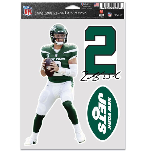 Paquete multiusos para 3 fanáticos de los New York Jets de Zach Wilson