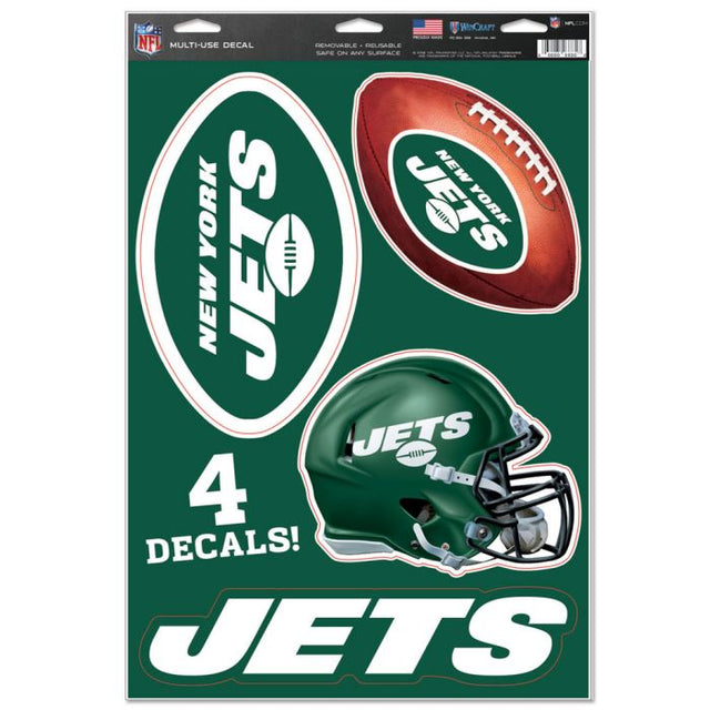 Calcomanía multiusos de los New York Jets de 11" x 17"