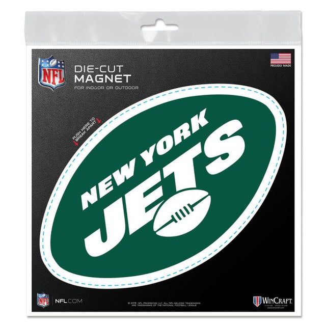 Imanes para exteriores de los New York Jets, 6" x 6"