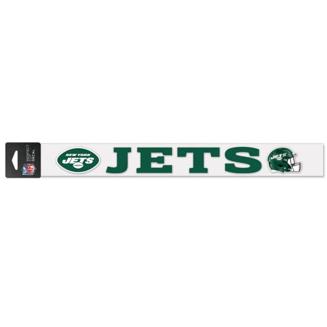 Calcomanías de corte perfecto de los New York Jets de 2" x 17"