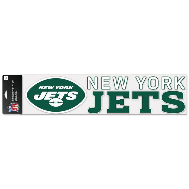 Calcomanías de corte perfecto de los New York Jets de 4" x 17"