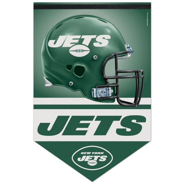 Banner de fieltro premium de los New York Jets de 17" x 26"